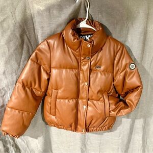 DKNY Tan Kids Puffer Jacket